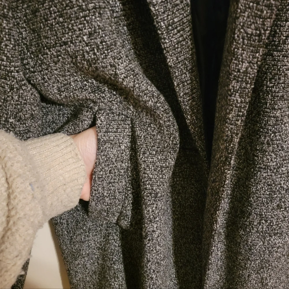 Womens Black Charcoal Zeagoo Winter Coat Sz Medium